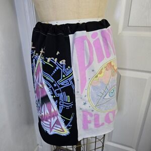 Upcycled t-shirt‎ Pink Floyd, Def Leopard, Nirvana theme.  Streetwear. One Size